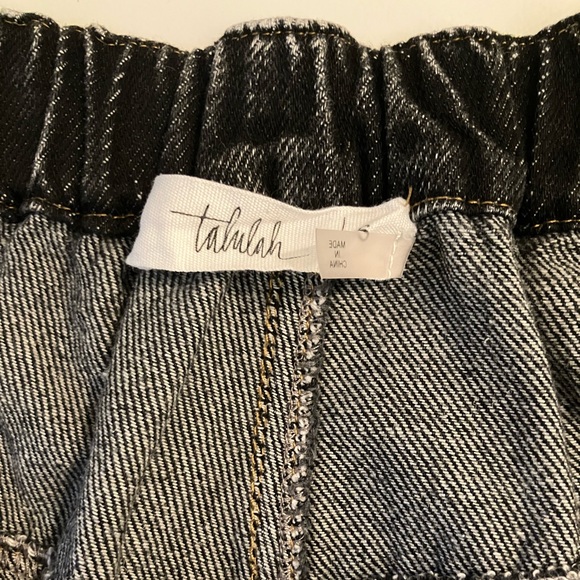 Talulah Wide Leg High Rise Soft Denim Barrel Jeans Pants Elastic Waist size 4-6 - Picture 9 of 14